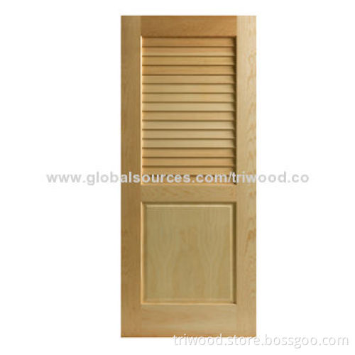 Interior Wooden Door of 100% Pine Wood, Eco-friendly Stain, Varnish, Other Wood Types Available